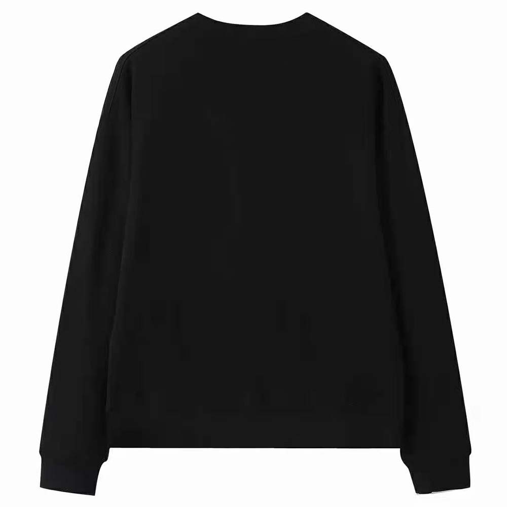 Side angle showing ribbed cuffs on Loewe Women Anagram Sweatshirt