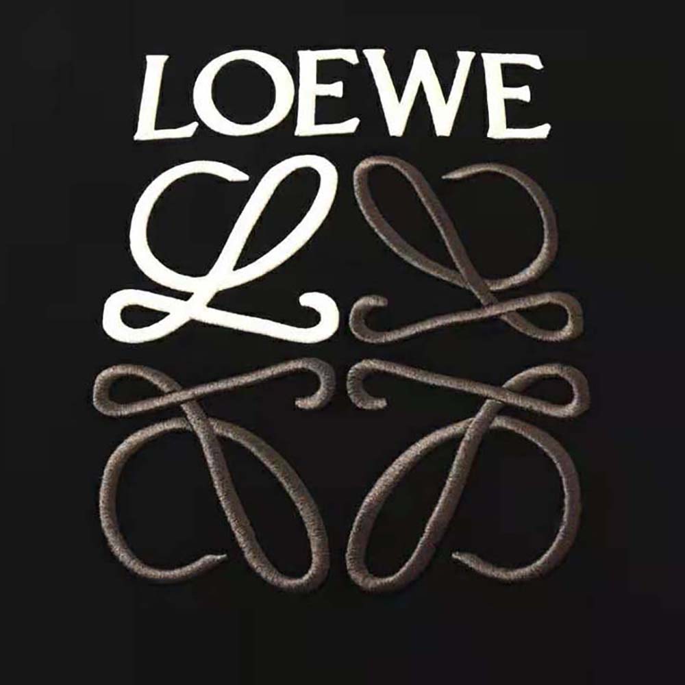 Loewe Women Anagram Sweatshirt in Cotton-Black - image 8