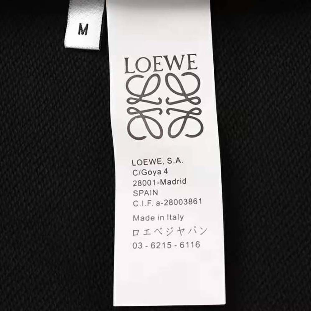 Loewe Women Anagram Sweatshirt in Cotton-Black - image 9