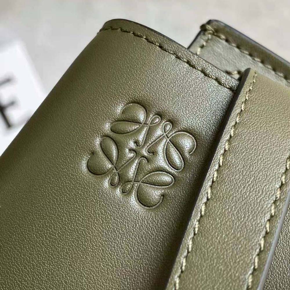 Loewe Women Mini Gate Dual Bag in Soft Calfskin and Jacquard-Green - image 7