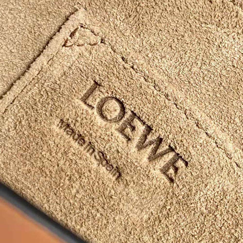 Loewe Women Small Gate Bag in Soft Calfskin and Jacquard-Brown - image 10