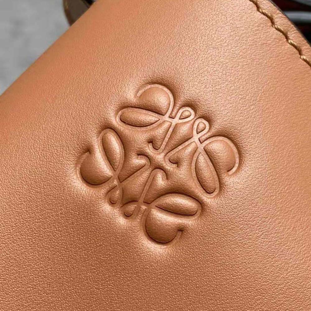 Loewe Women Small Gate Bag in Soft Calfskin and Jacquard-Brown - image 6