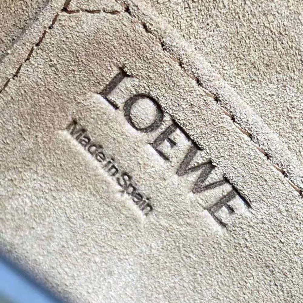 Loewe Women Small Gate Bag in Soft Calfskin and Jacquard-Green - image 9