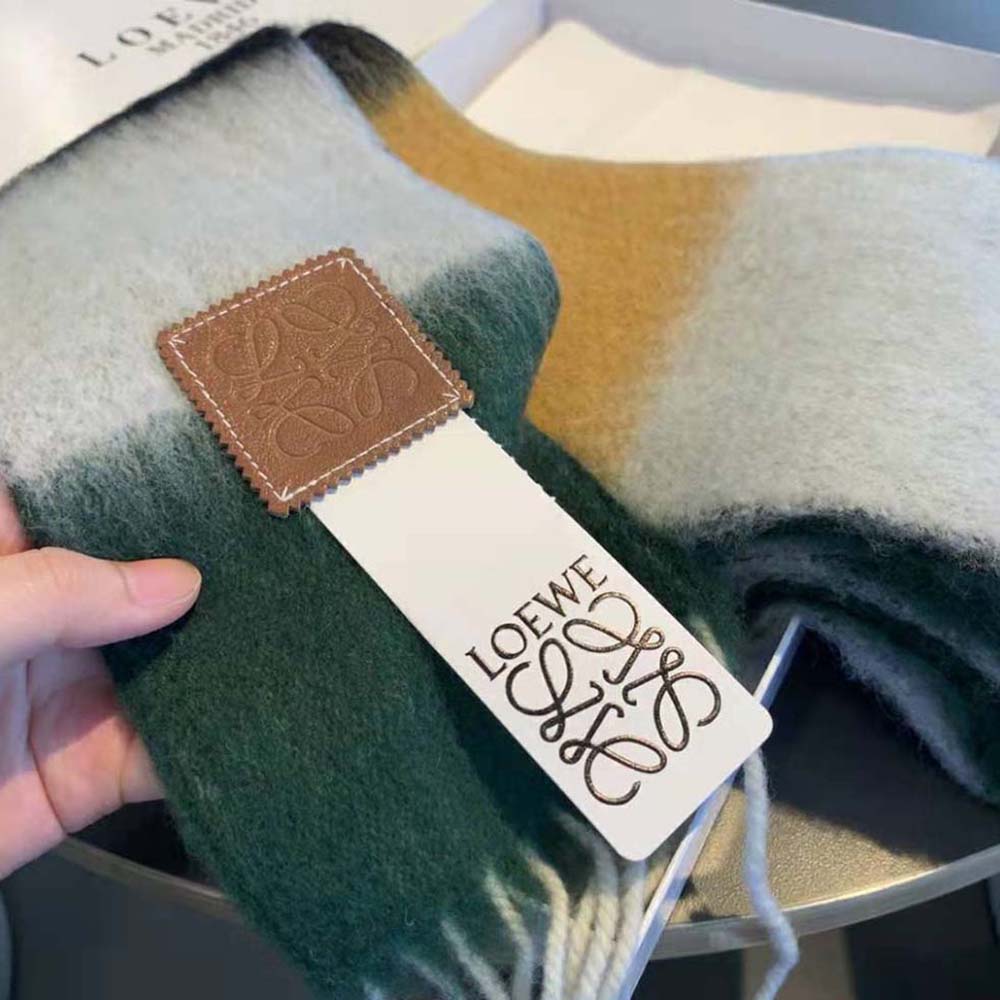 Loewe Women Stripe Scarf in Mohair - image 6