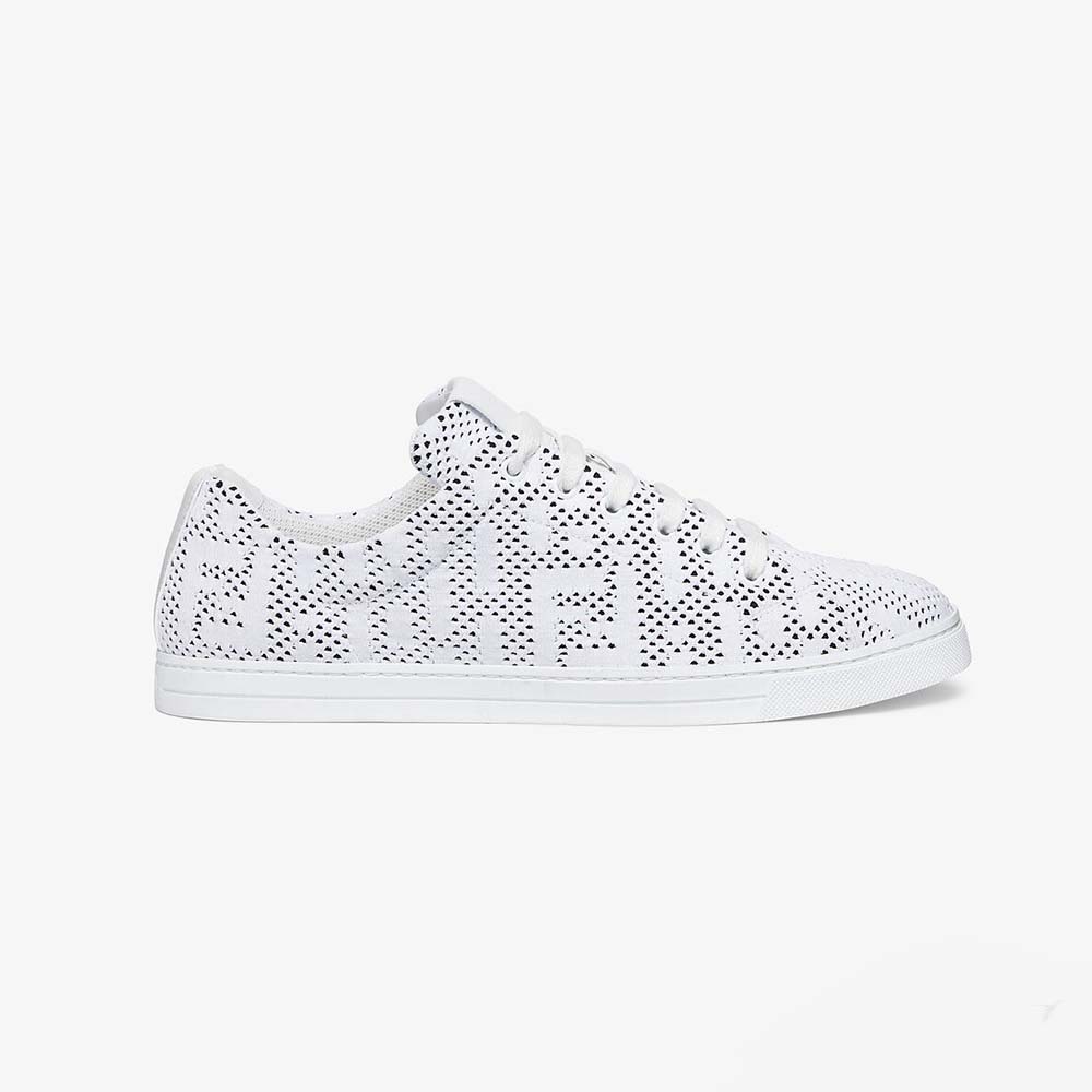 Fendi Men Lace-up Sneakers White Mesh Low-Tops - image 1
