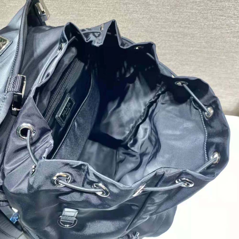 Prada Men Re-Nylon and Saffiano Leather Backpack with Hood - image 10