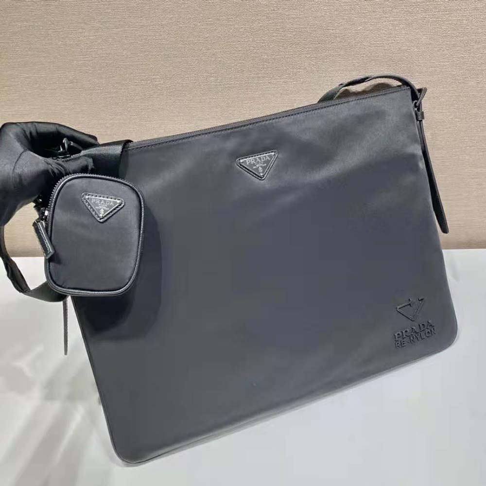 Prada Men Re-Nylon and Saffiano Leather Shoulder Bag - image 4