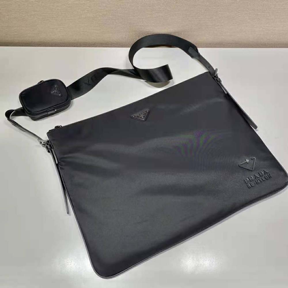 Prada Men Re-Nylon and Saffiano Leather Shoulder Bag - image 5