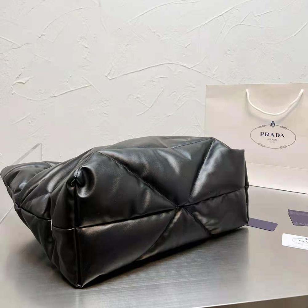 Prada Women Padded Nappa Tote Bag-Black - image 4
