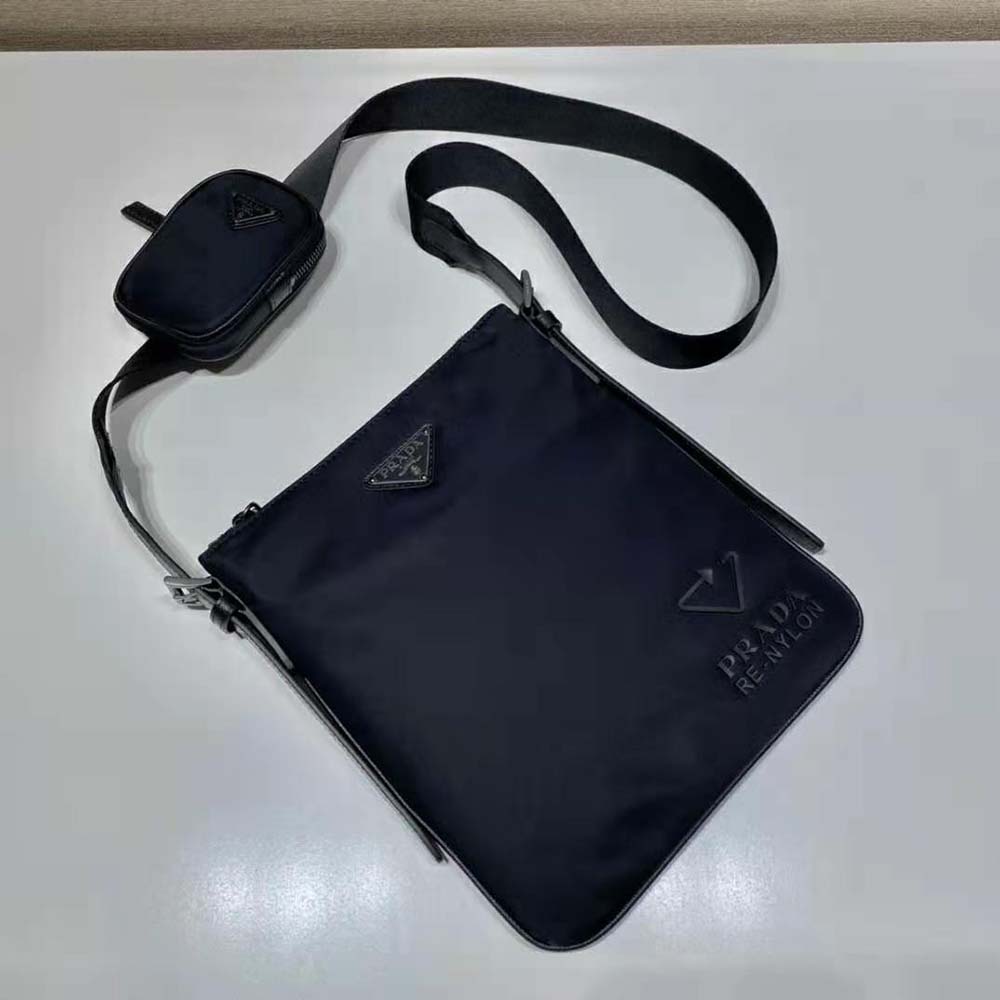 Prada Men Re-Nylon and Saffiano Leather Shoulder Bag - image 4