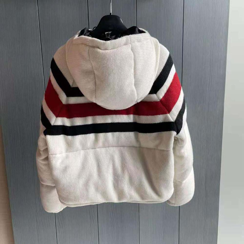 Prada Women Sporty Soul Cashmere Down Jacket-White - image 4