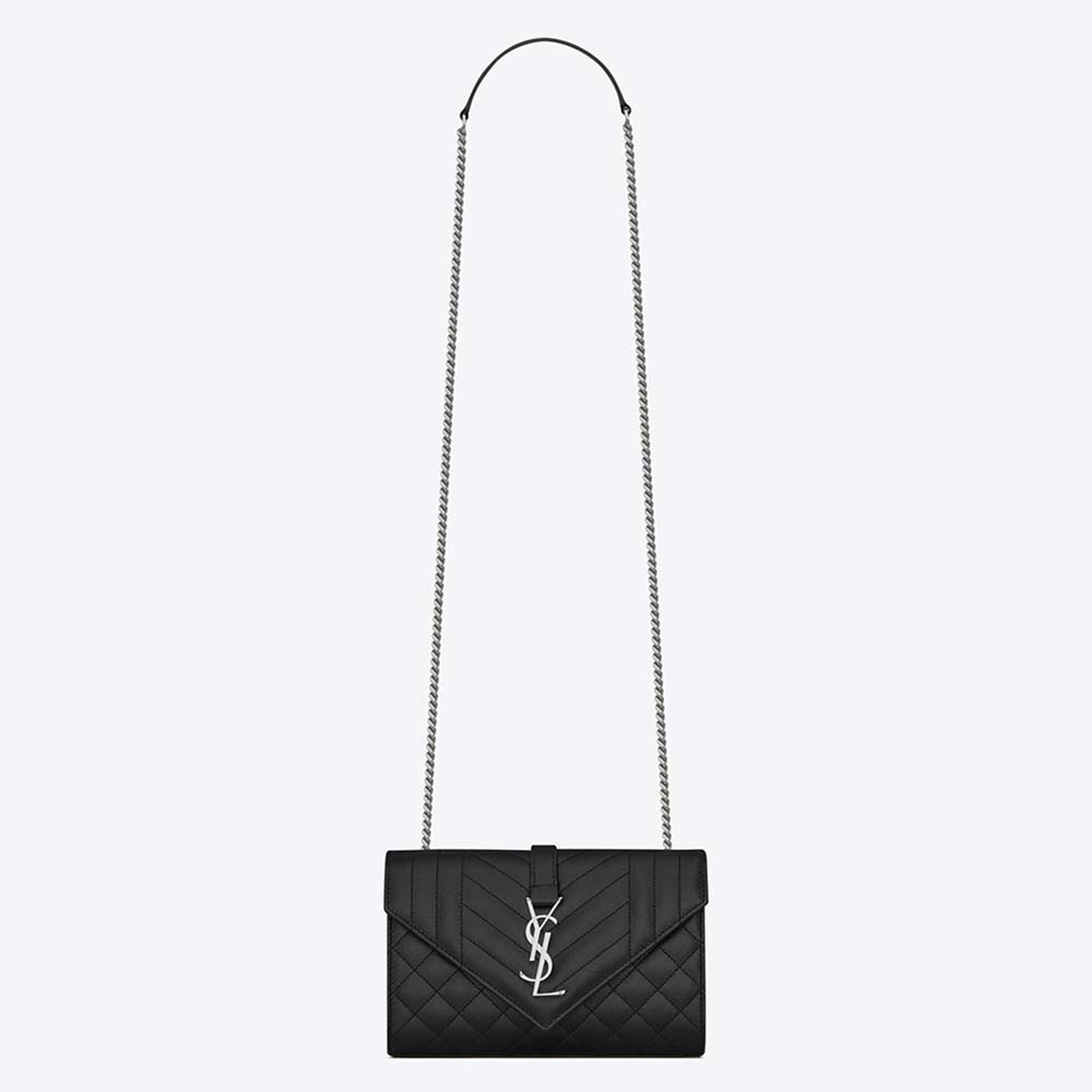 Saint Laurent YSL Women Envelope Small Bag in Mix Matelasse Grain DE Poudre Embossed Leather - image 1