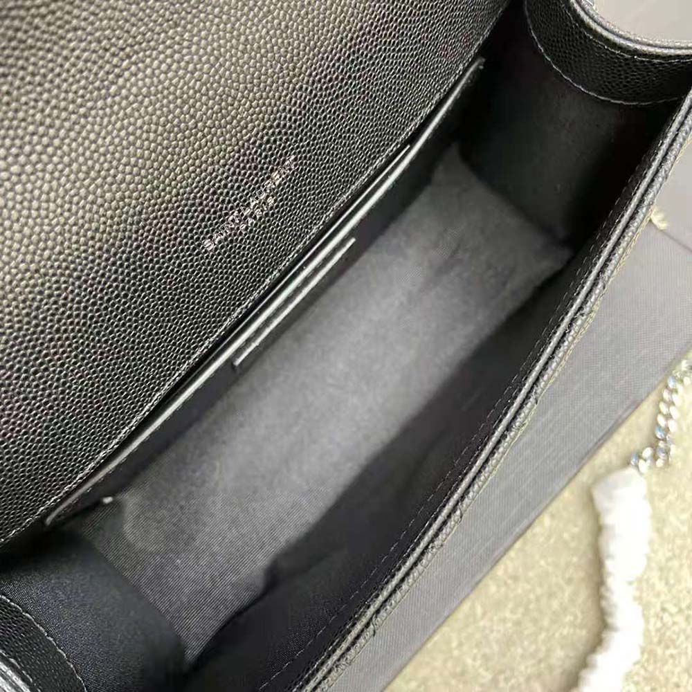 Saint Laurent YSL Women Envelope Small Bag in Mix Matelasse Grain DE Poudre Embossed Leather - image 10