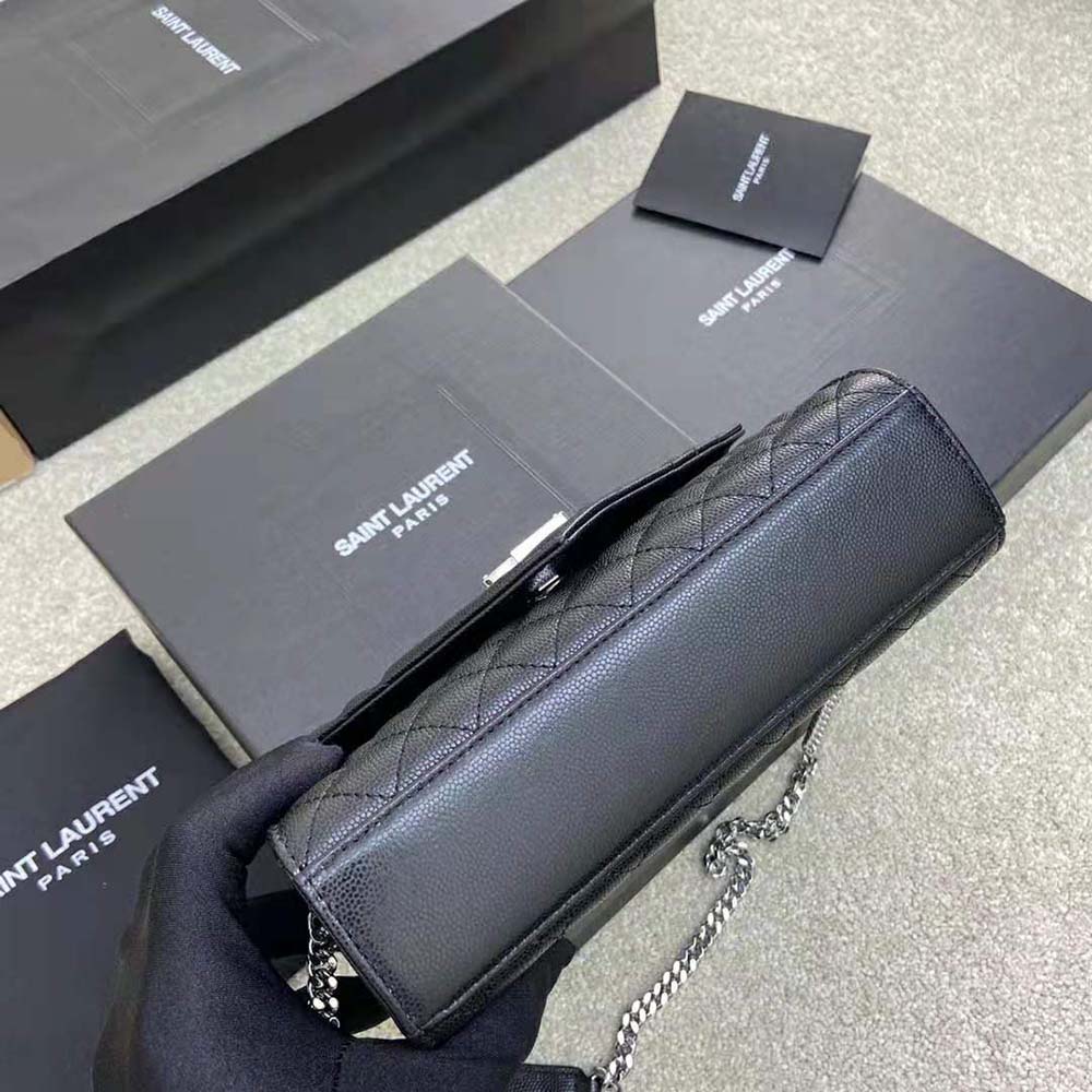 Saint Laurent YSL Women Envelope Small Bag in Mix Matelasse Grain DE Poudre Embossed Leather - image 7
