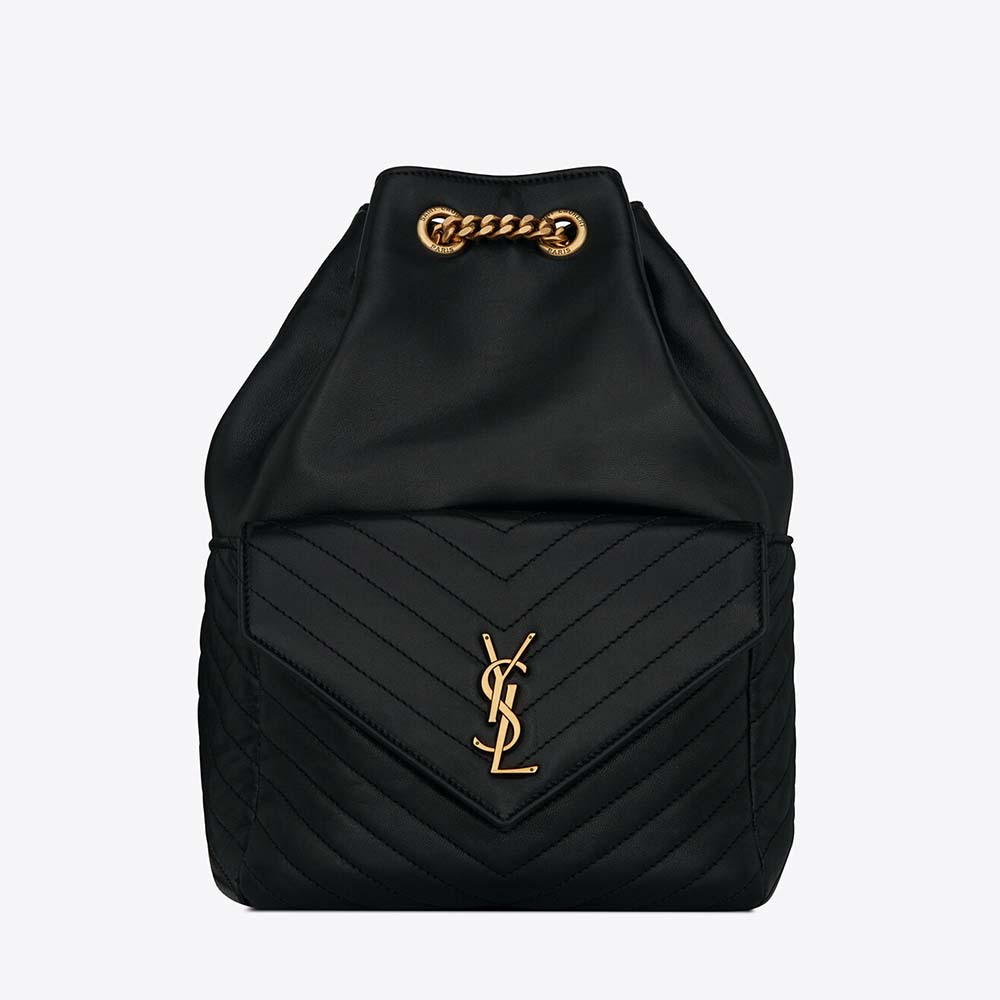 Saint Laurent YSL Women Joe Backpack in Lambskin-Black - image 1