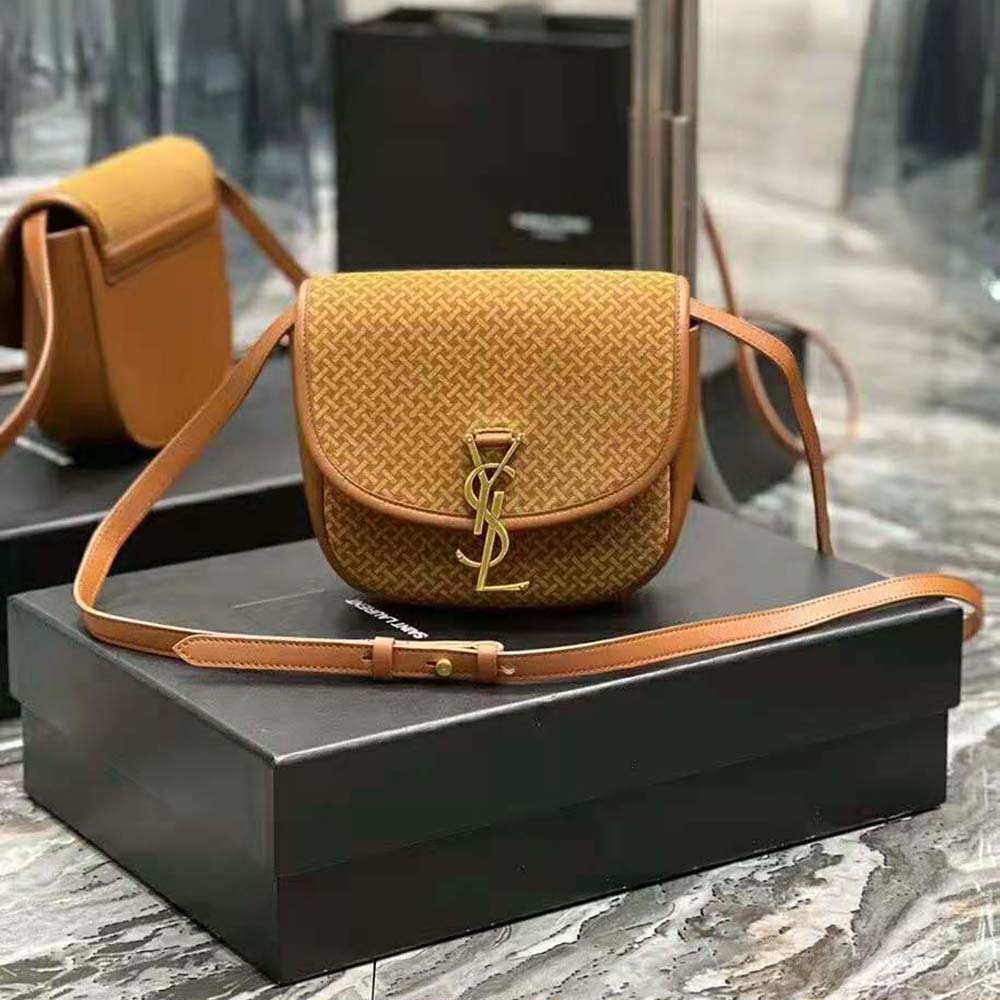 Saint Laurent YSL Women Kaia Small Satchel in Suede with Braid Motif - image 2