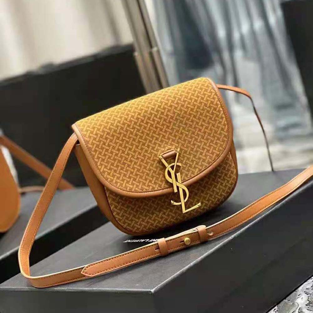 Saint Laurent YSL Women Kaia Small Satchel in Suede with Braid Motif - image 3