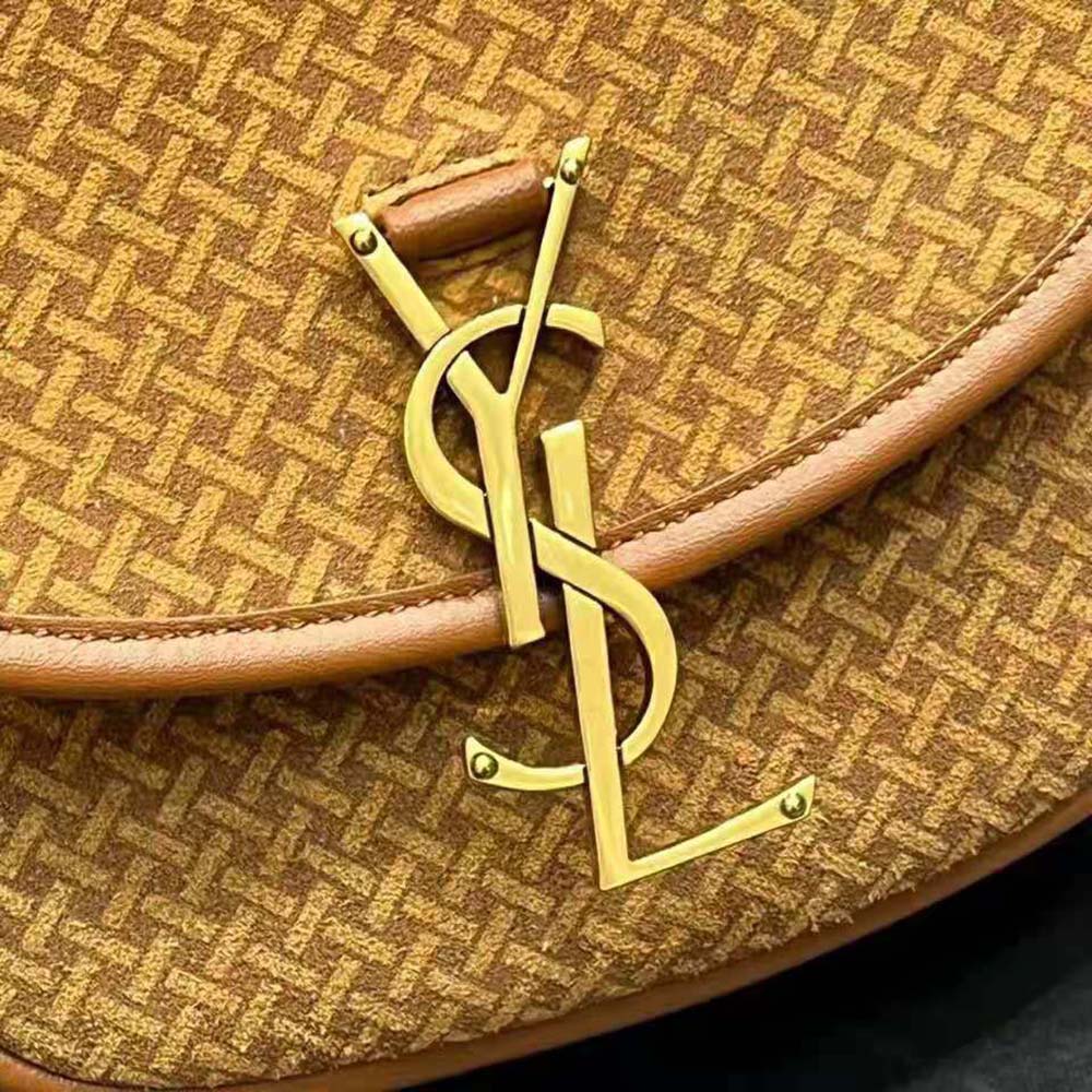 Saint Laurent YSL Women Kaia Small Satchel in Suede with Braid Motif - image 9