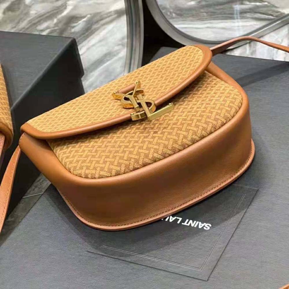 Saint Laurent YSL Women Kaia Small Satchel in Suede with Braid Motif - image 5