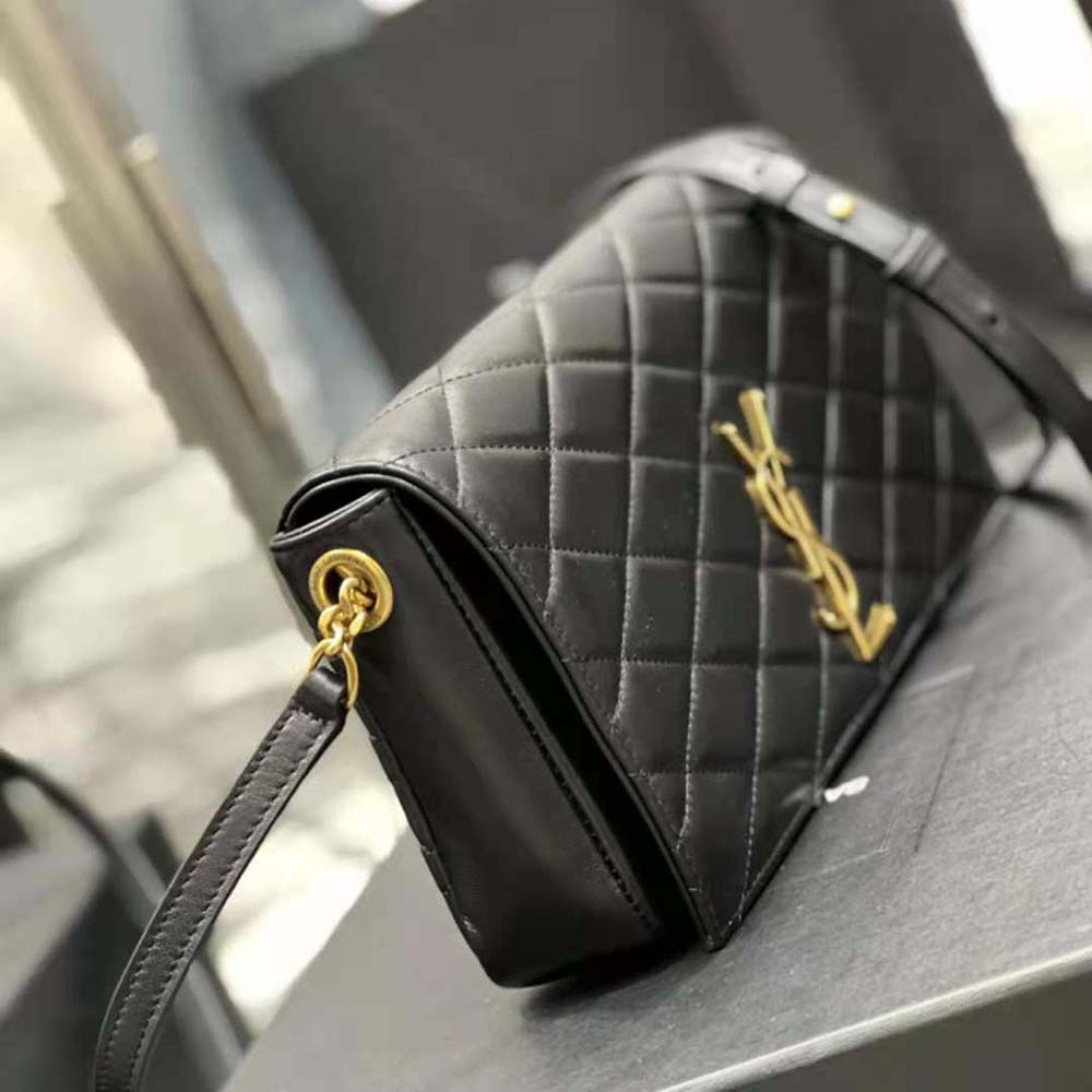 Saint Laurent YSL Women Kate Supple 99 in Quilted Lambskin-Black - image 7