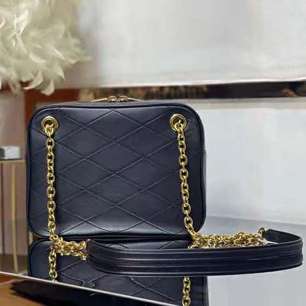 Saint Laurent YSL Women Le Maillon Small Chain Bag in Quilted Lambskin-Black - image 3