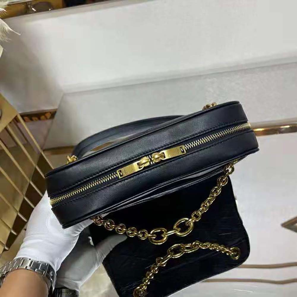 Saint Laurent YSL Women Le Maillon Small Chain Bag in Quilted Lambskin-Black - image 7