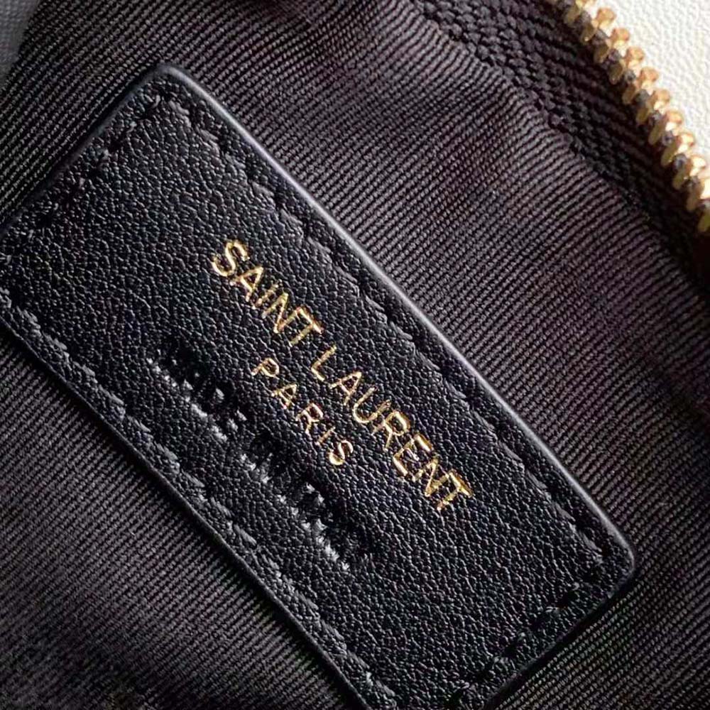 Saint Laurent YSL Women Monogram Key Pouch in Matelassé Leather - image 10