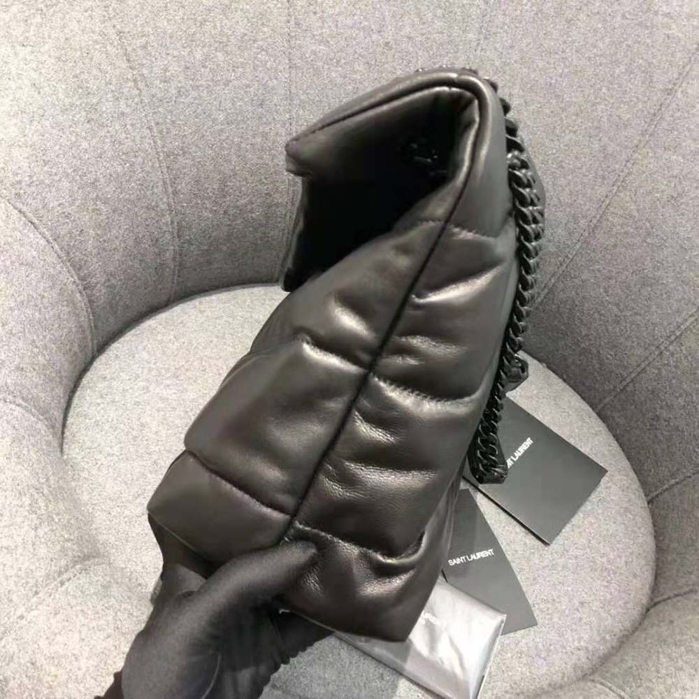 Saint Laurent YSL Women Puffer Medium Bag in Quilted Lambskin-Black - image 7