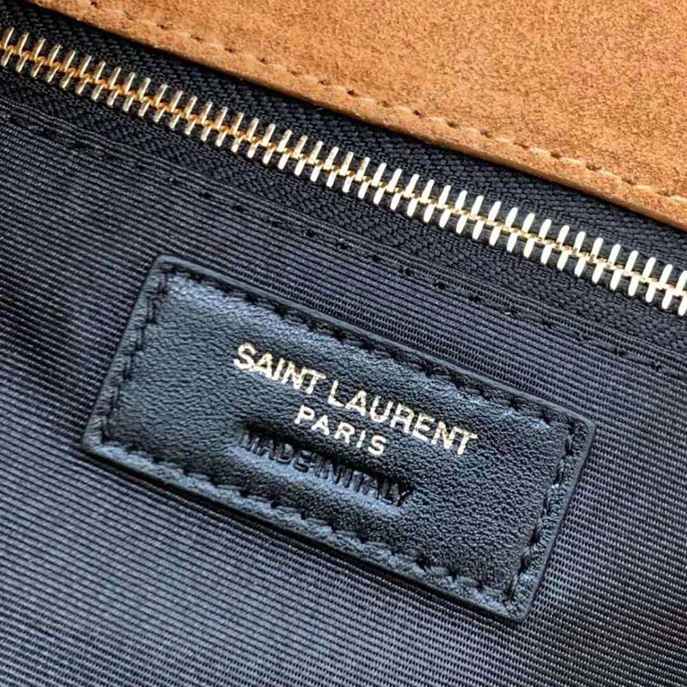 Saint Laurent YSL Women Puffer Small Bag in Quilted Suede - image 9