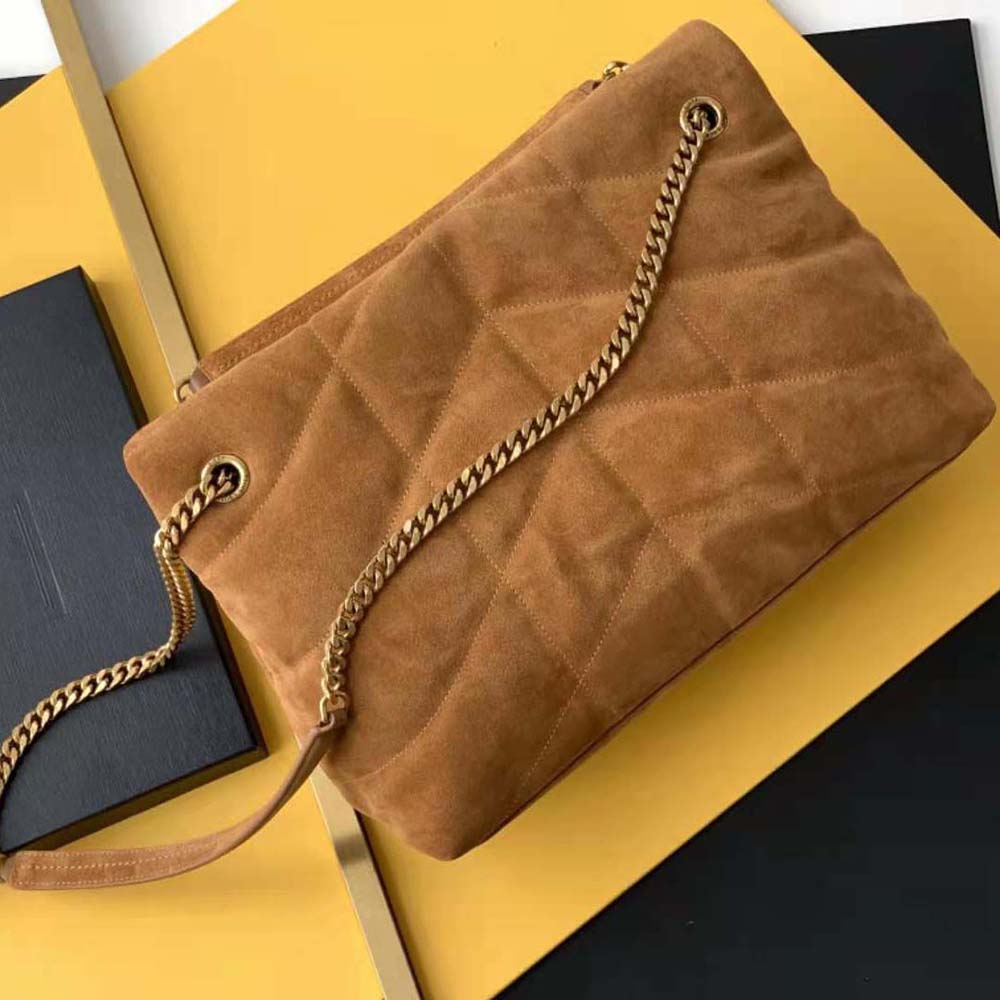 Saint Laurent YSL Women Puffer Small Bag in Quilted Suede - image 3