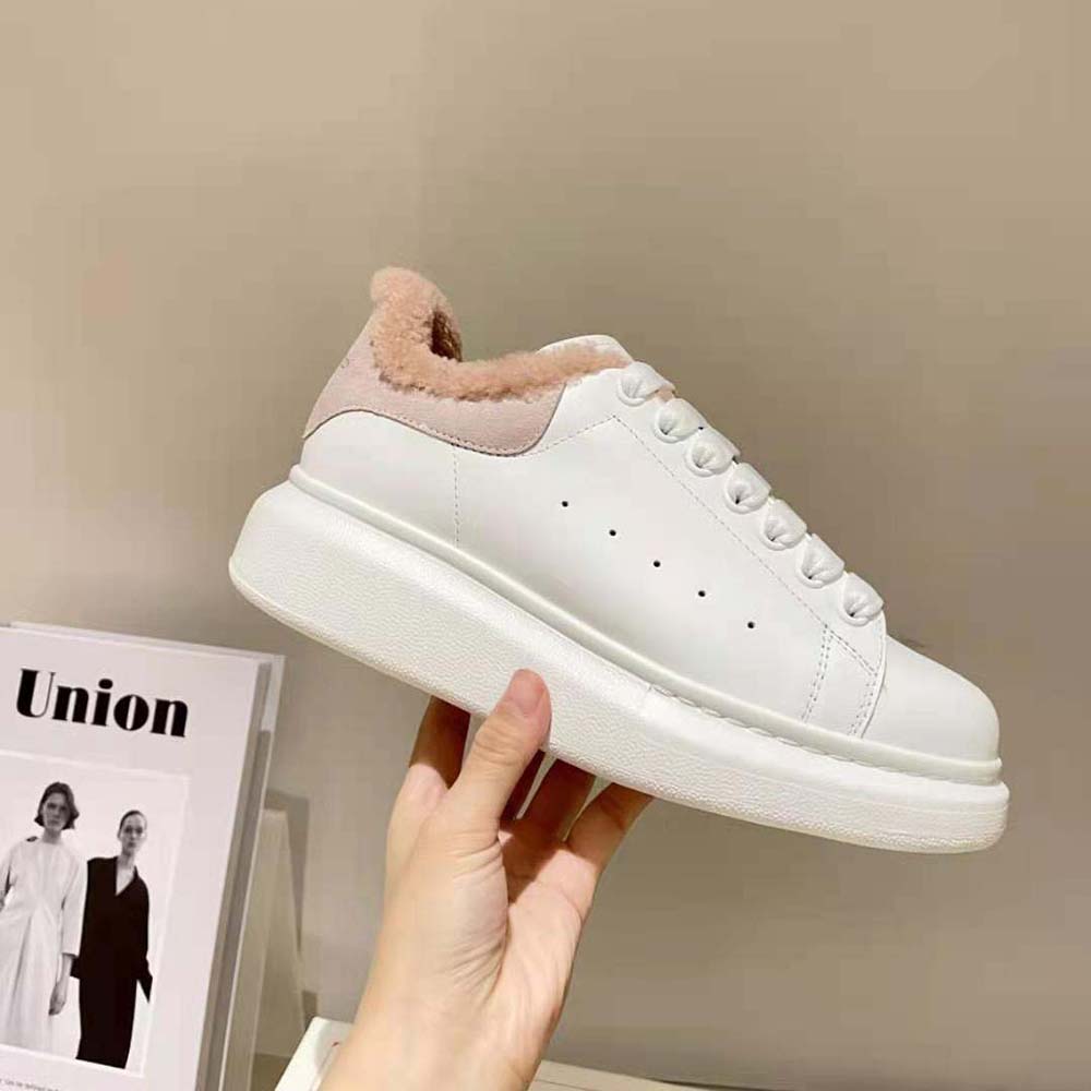 Alexander Mcqueen Women Oversized Sneaker Pink Smooth Calf Leather - image 9