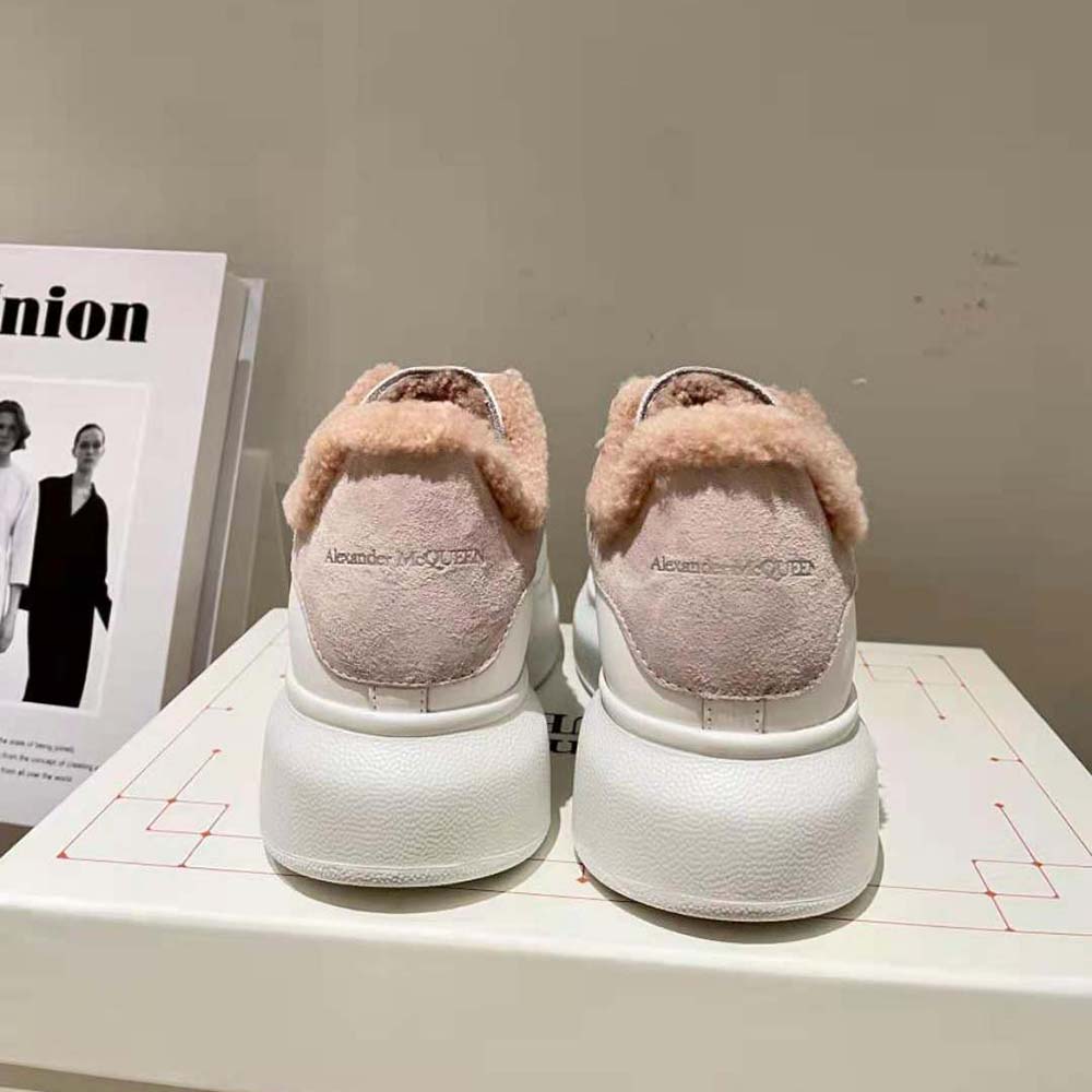 Alexander Mcqueen Women Oversized Sneaker Pink Smooth Calf Leather - image 6