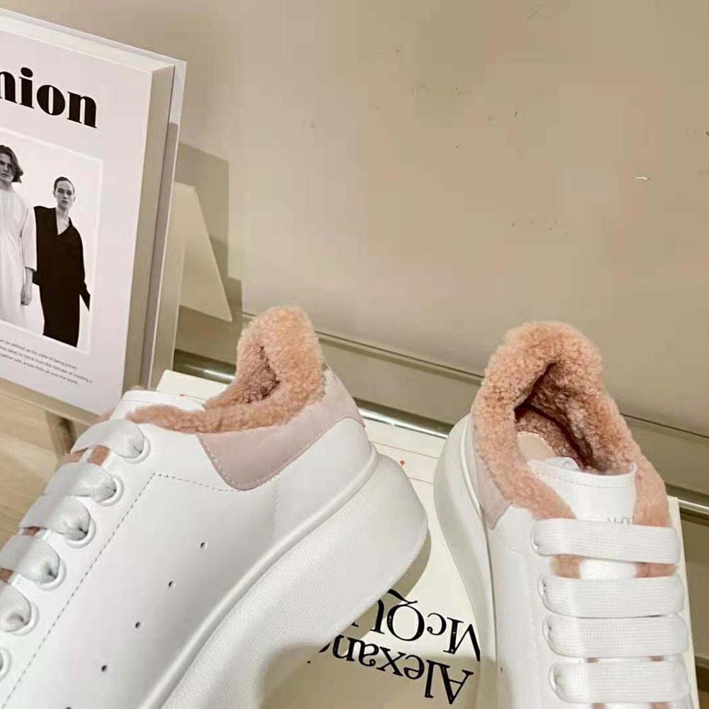 Alexander Mcqueen Women Oversized Sneaker Pink Smooth Calf Leather - image 7