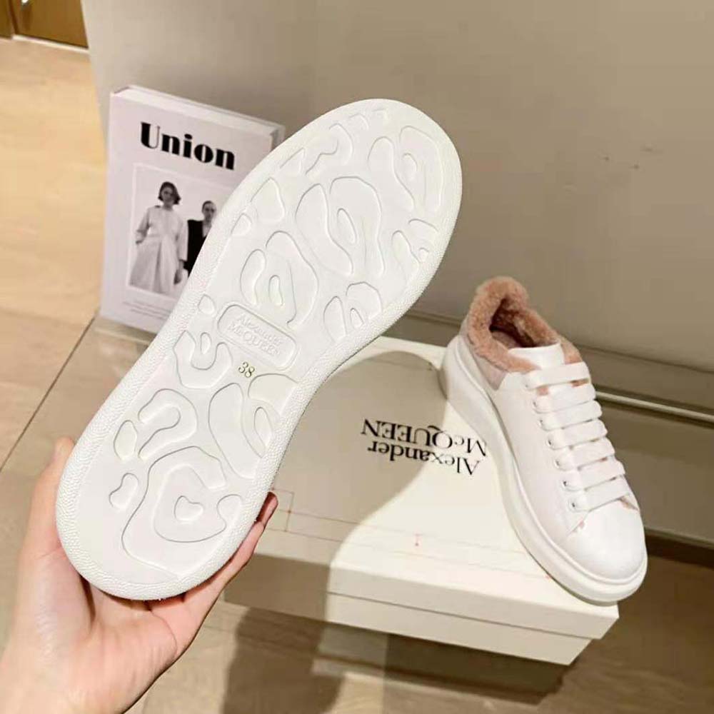 Alexander Mcqueen Women Oversized Sneaker Pink Smooth Calf Leather - image 8