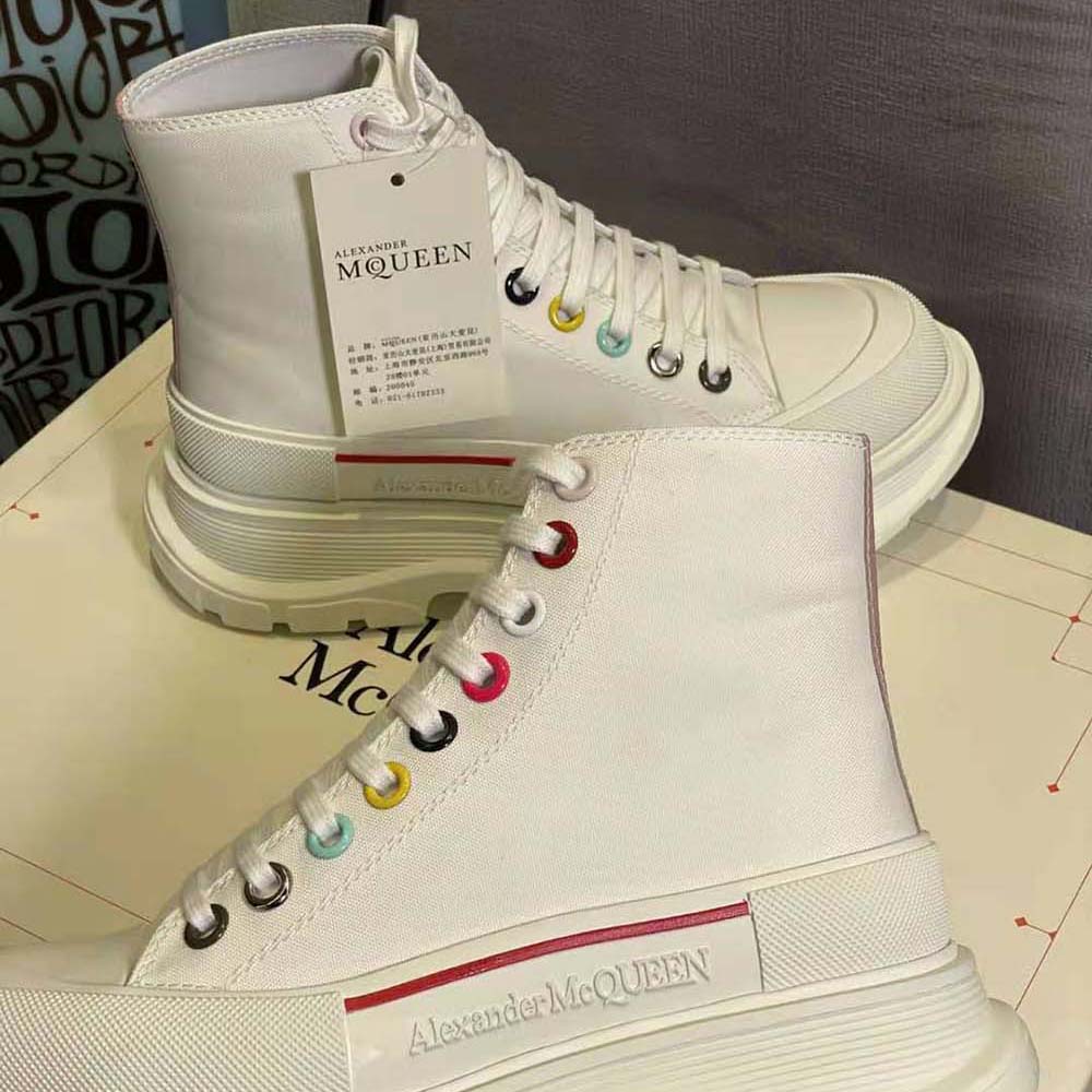 Alexander Mcqueen Women Tread Slick Boot Featuring Multicolour Eyelet Detailing - image 7