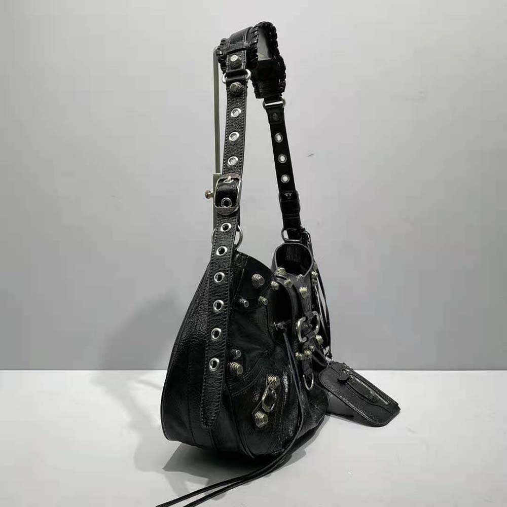 Balenciaga Women Le Cagole Medium Shoulder Bag in Black - image 4