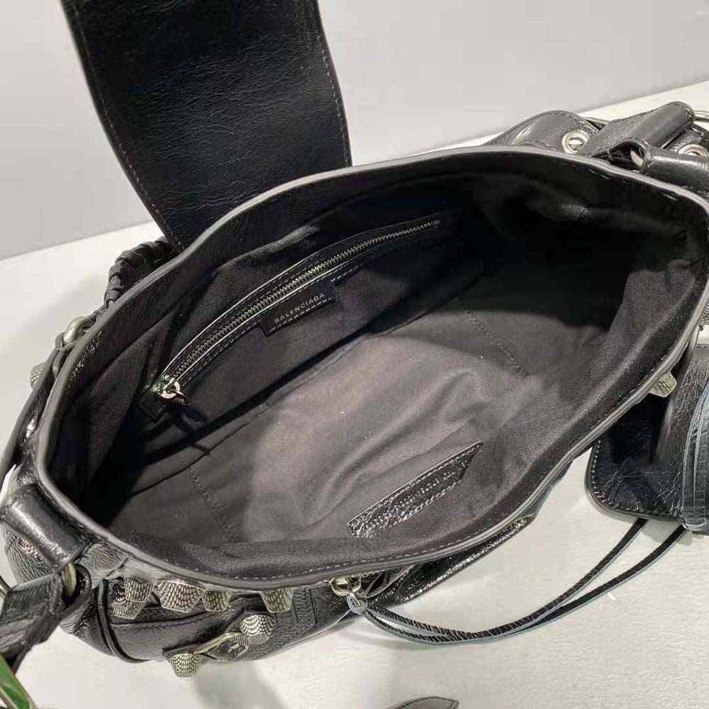Balenciaga Women Le Cagole Medium Shoulder Bag in Black - image 9