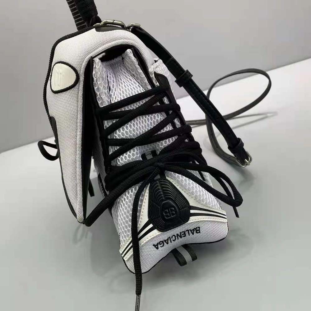 Balenciaga Women Sneakerhead Small Top Handle Bag in Black/White - image 6