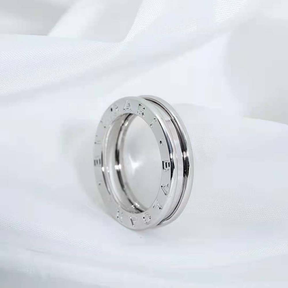 Bvlgari Women B.Zero1 One-Band Ring in 18 KT White Gold - image 5