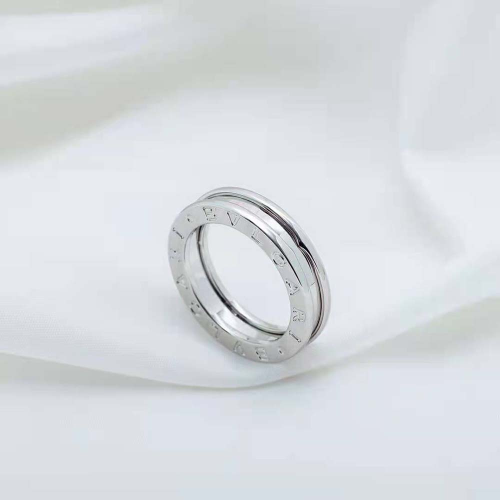 Bvlgari Women B.Zero1 One-Band Ring in 18 KT White Gold - image 9