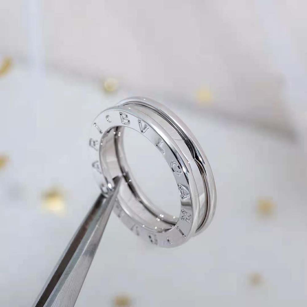 Bvlgari Women B.Zero1 One-Band Ring in 18 KT White Gold - image 10