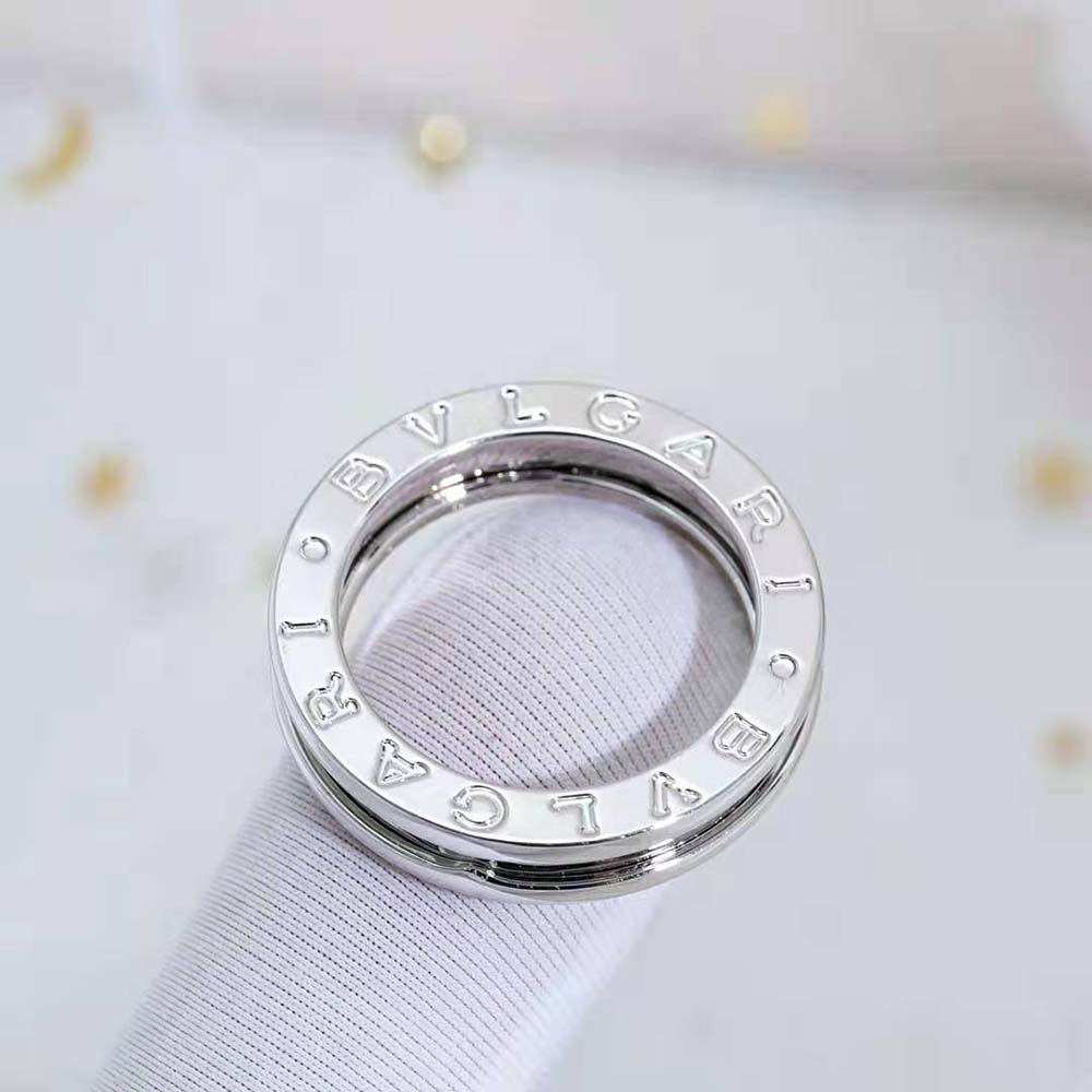 Bvlgari Women B.Zero1 One-Band Ring in 18 KT White Gold - image 7