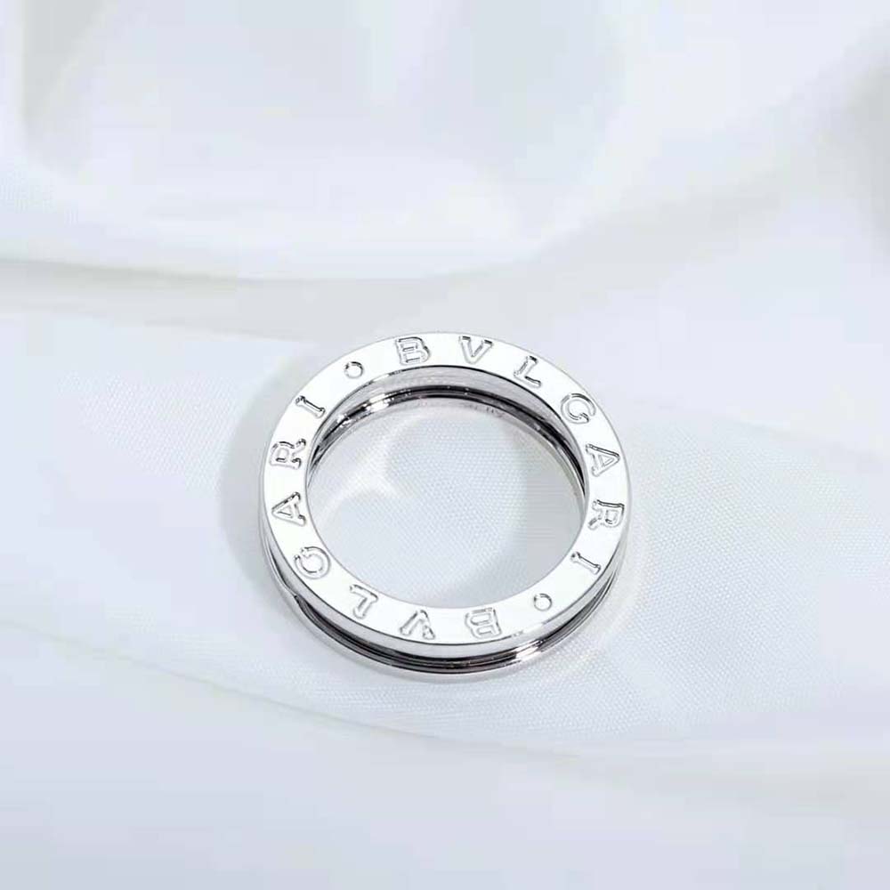 Bvlgari Women B.Zero1 One-Band Ring in 18 KT White Gold - image 6