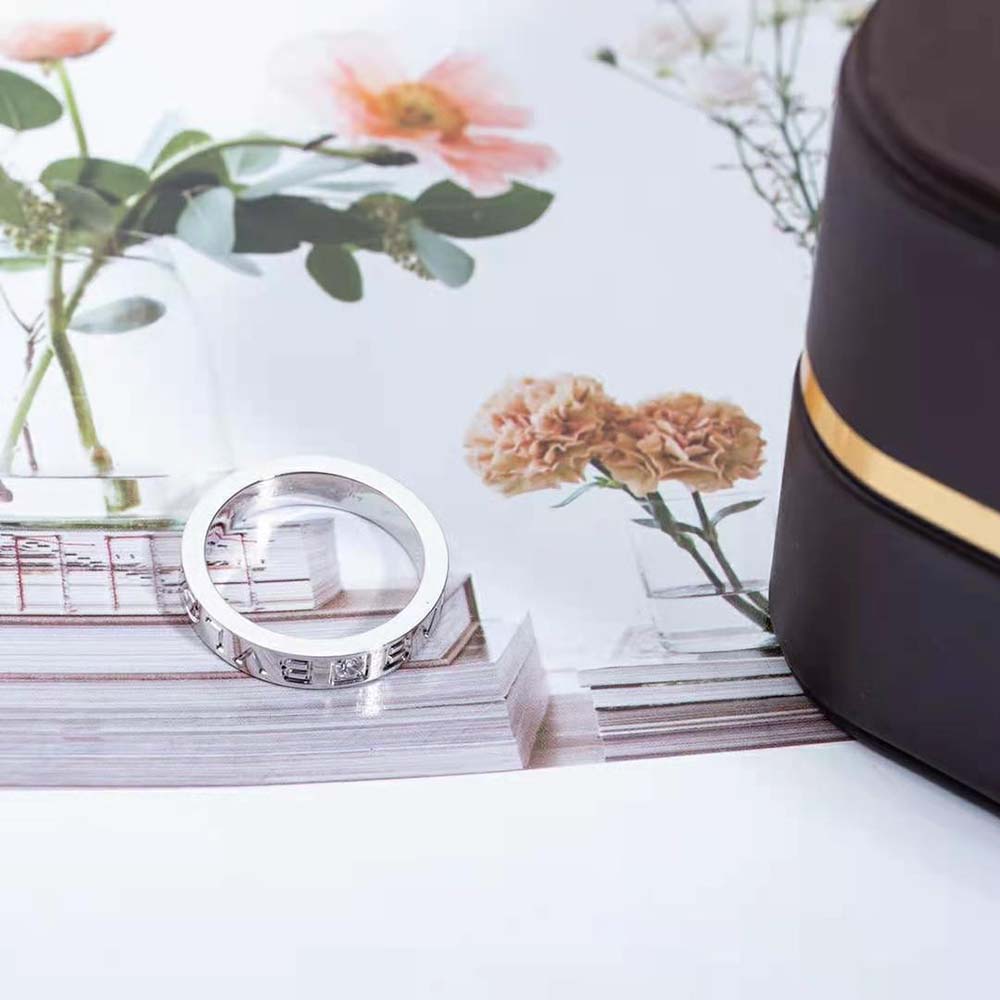 Side angle showcasing Bvlgari Women Bvlgari Bvlgari Ring rose gold finish