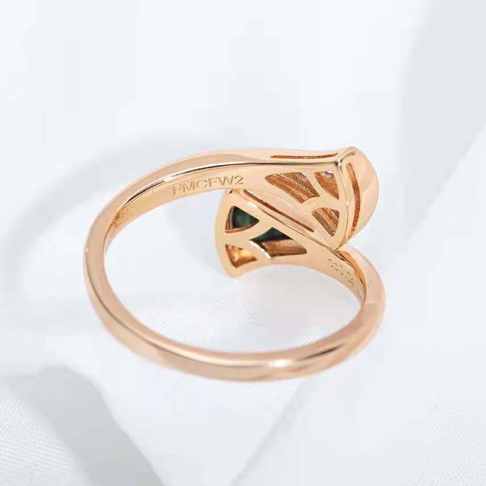 Bvlgari Women Divas Dream 18 KT Rose Gold Ring - image 10