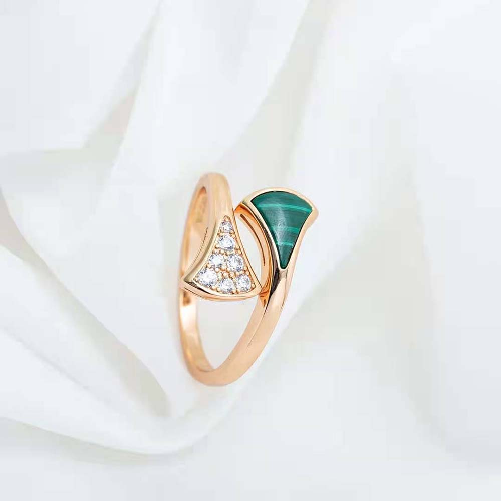 Bvlgari Women Divas Dream 18 KT Rose Gold Ring - image 5