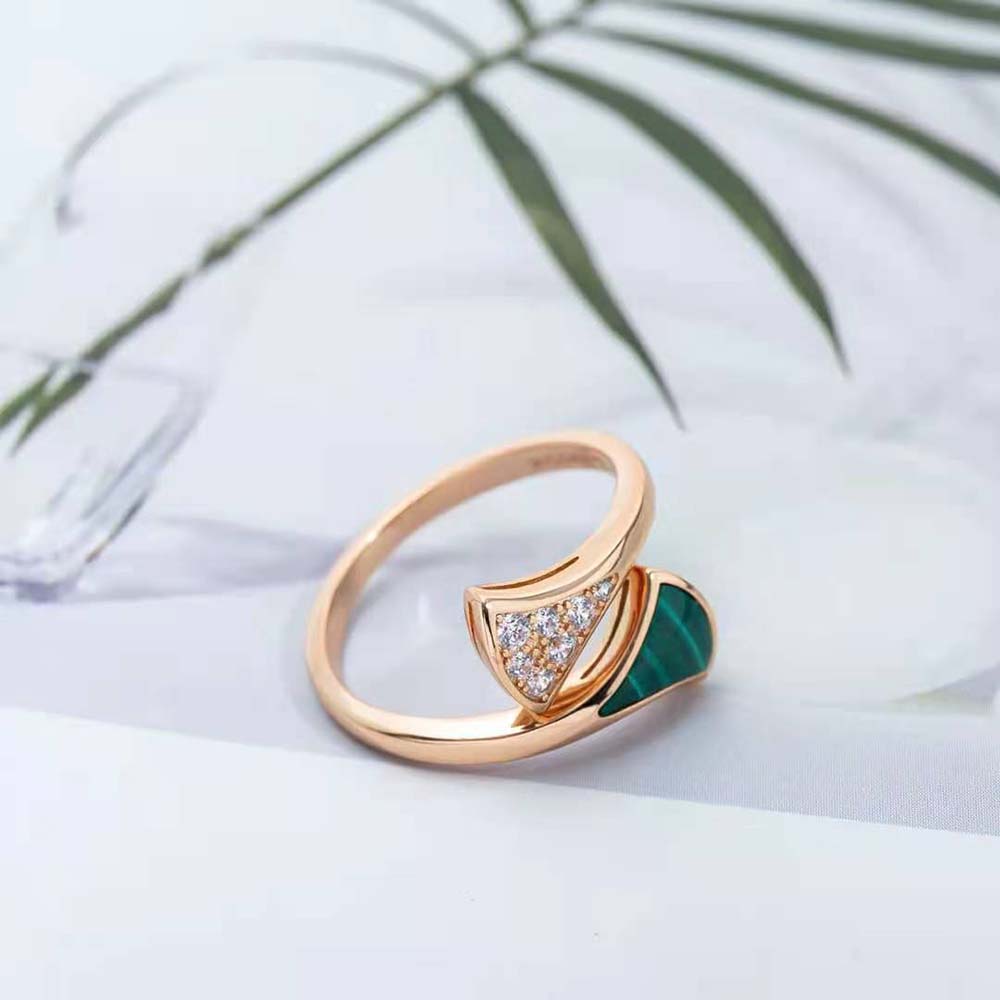Bvlgari Women Divas Dream 18 KT Rose Gold Ring - image 9