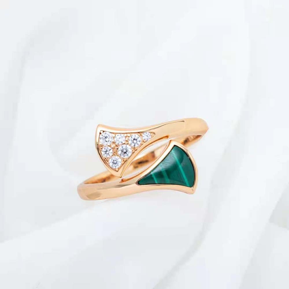 Bvlgari Women Divas Dream 18 KT Rose Gold Ring - image 8