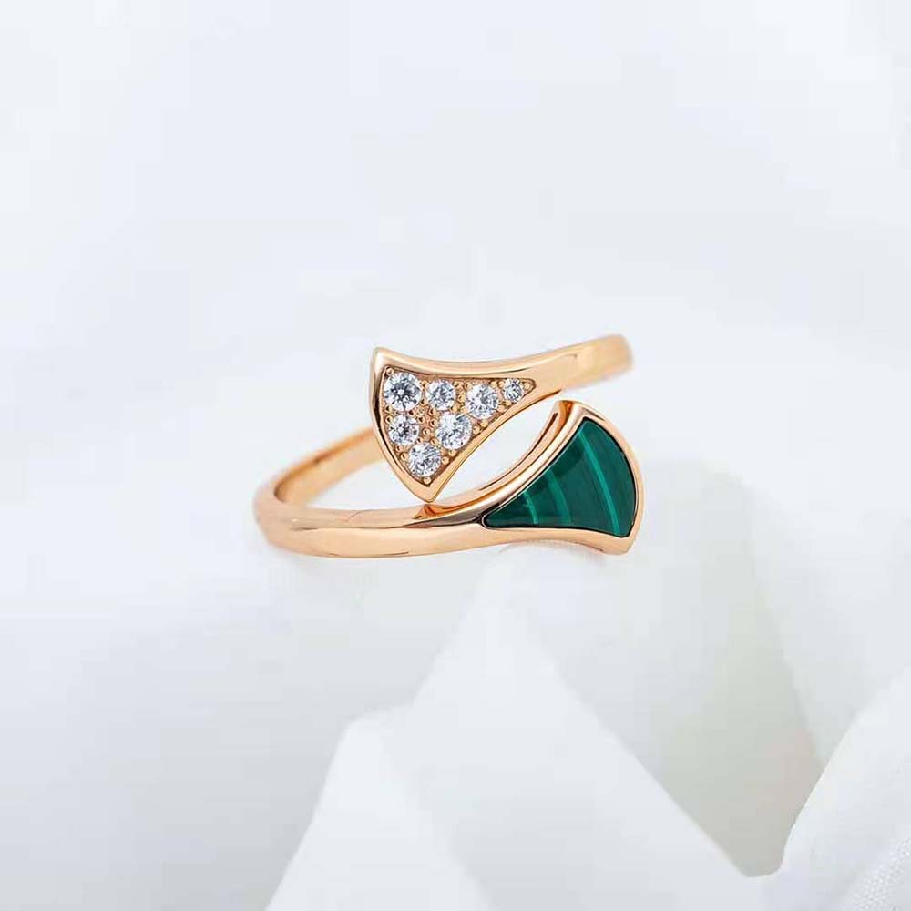Bvlgari Women Divas Dream 18 KT Rose Gold Ring - image 7