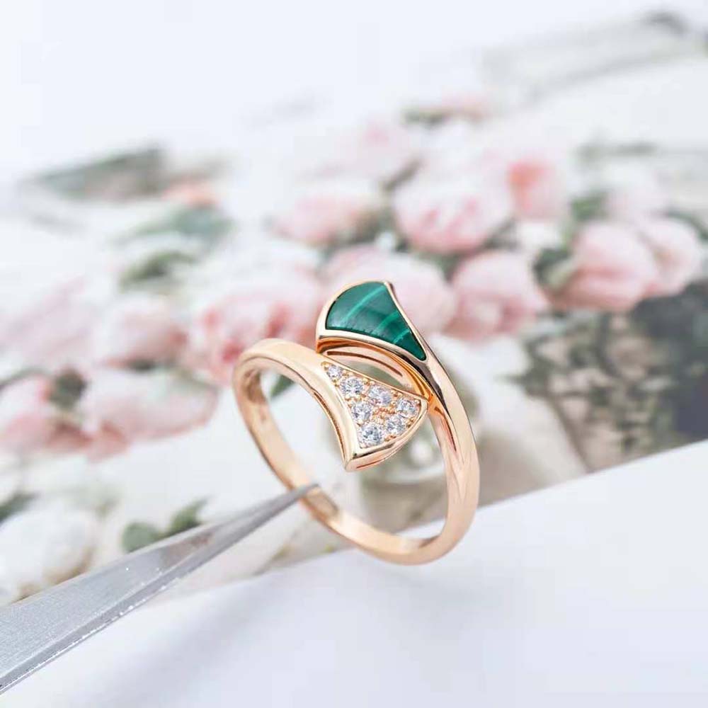Bvlgari Women Divas Dream 18 KT Rose Gold Ring - image 6